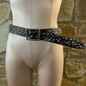 Vintage Express Black Studded Belt